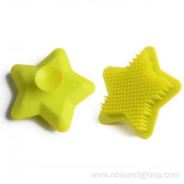 Star Shaped Soft Silicone Baby Bath Brush